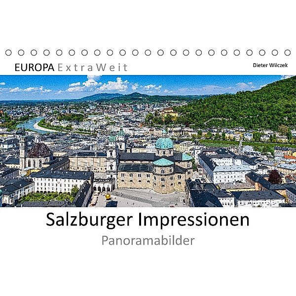 Salzburger Impressionen - Panoramabilder (Tischkalender 2023 DIN A5 quer), Dieter Wilczek