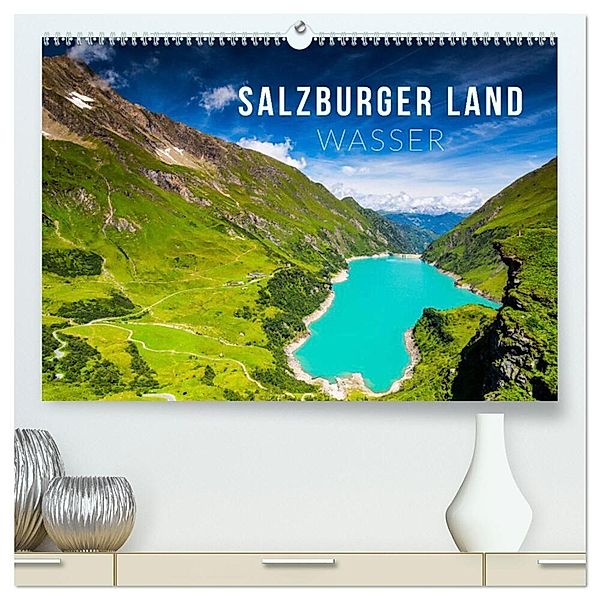 Salzburger Land. Wasser (hochwertiger Premium Wandkalender 2025 DIN A2 quer), Kunstdruck in Hochglanz, Calvendo, Mikolaj Gospodarek