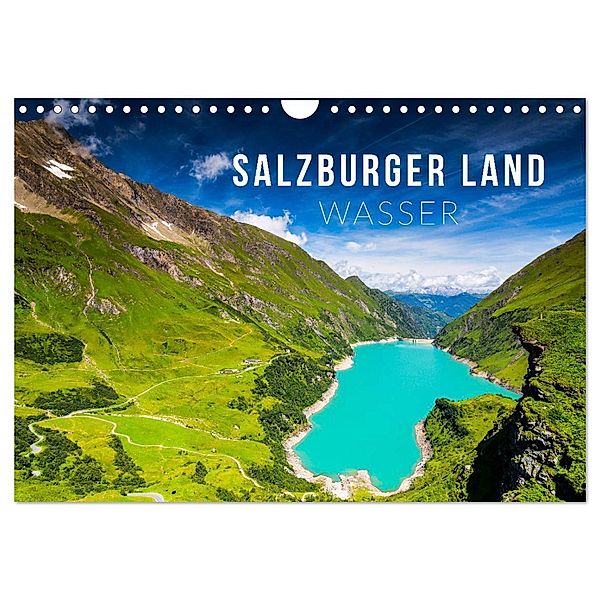 Salzburger Land. Wasser (Wandkalender 2024 DIN A4 quer), CALVENDO Monatskalender, Mikolaj Gospodarek