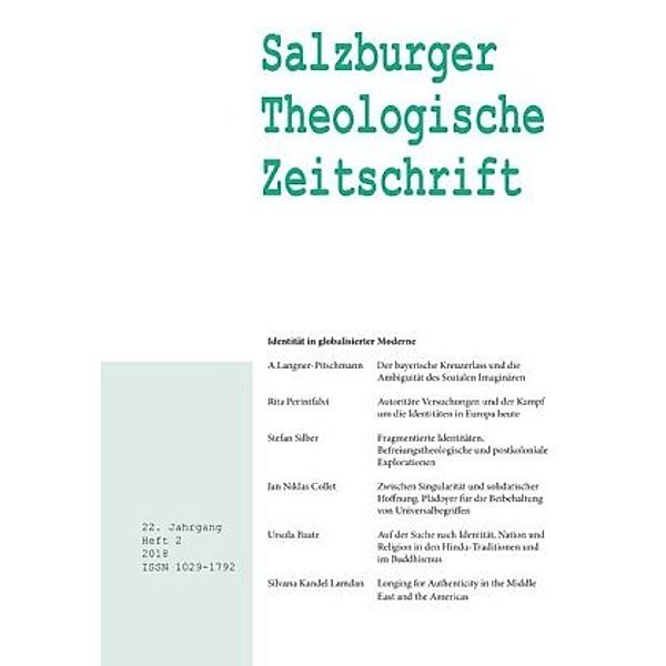 Salzburger Theologische Zeitschrift. 22. Jahrgang, 2. Heft 2018