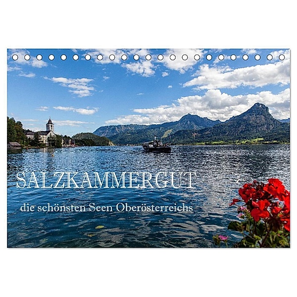 Salzkammergut - Die schönsten Seen Oberösterreichs (Tischkalender 2024 DIN A5 quer), CALVENDO Monatskalender, Hans Pfleger