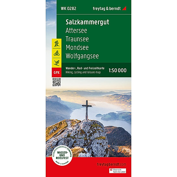 Salzkammergut, Wander-, Rad- und Freizeitkarte 1:50.000, freytag & berndt, WK 0282
