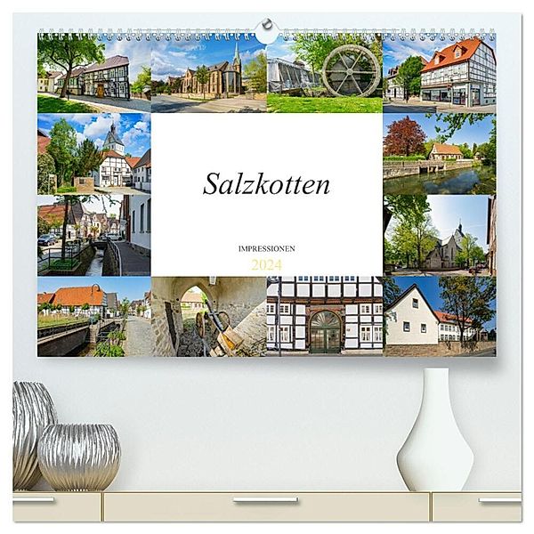 Salzkotten Impressionen (hochwertiger Premium Wandkalender 2024 DIN A2 quer), Kunstdruck in Hochglanz, Dirk Meutzner