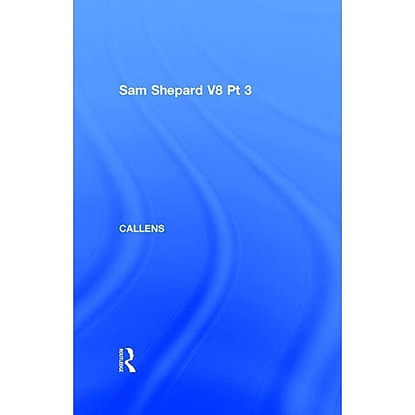 Sam Shepard V8 Pt 3, Johan Callens