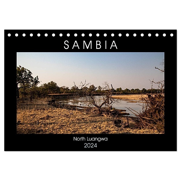 Sambia Das wirkliche Afrika (Tischkalender 2024 DIN A5 quer), CALVENDO Monatskalender, Udo Quentin