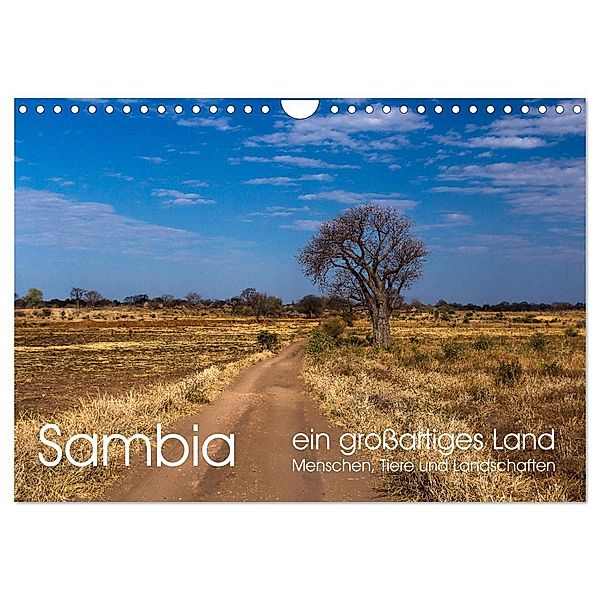 Sambia - ein grossartiges Land (Wandkalender 2024 DIN A4 quer), CALVENDO Monatskalender, rsiemer