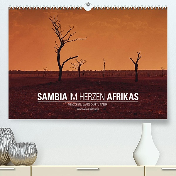 SAMBIA IM HERZEN AFRIKAS (Premium, hochwertiger DIN A2 Wandkalender 2023, Kunstdruck in Hochglanz), Jens Esch