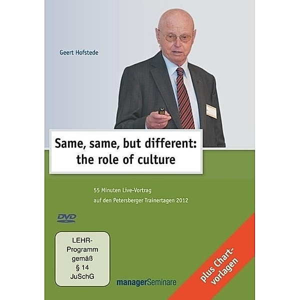 Same, same, but different: the role of culture, 1 DVD, Geert Hofstede