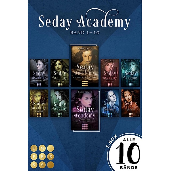 Sammelband der romantischen Fantasy-Serie »Seday Academy« Band 1-10 (Seday Academy) / Seday Academy, Karin Kratt