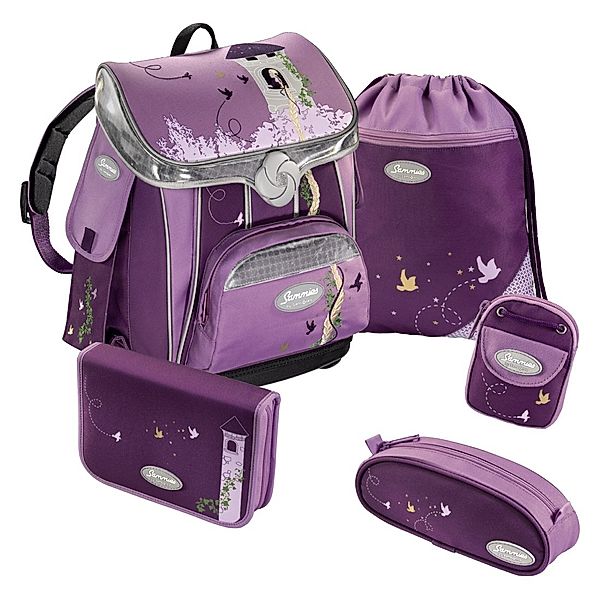 Sammies by Samsonite PREMIUM Schulranzen-Set Fairy Hair, 5-teilig