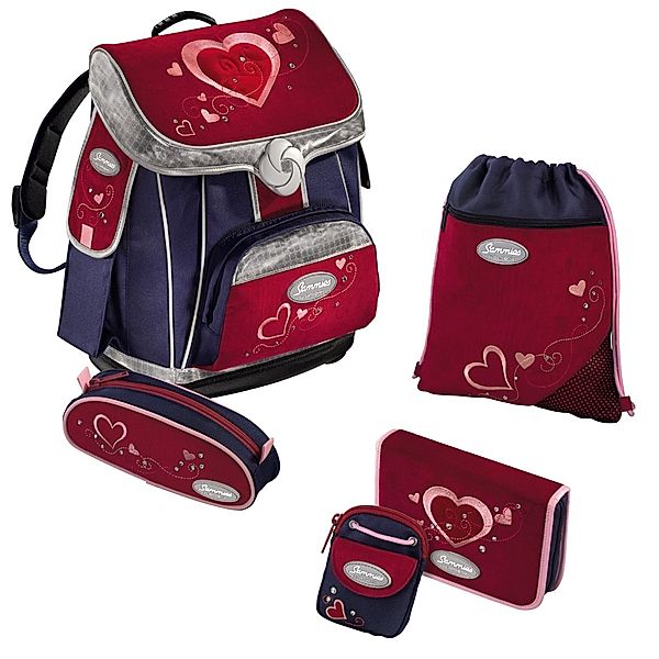 Sammies by Samsonite Schulranzenset Premium (Design: Heartbeat)