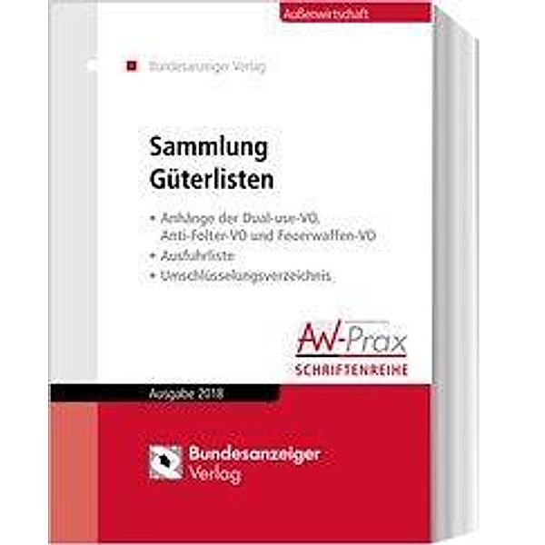 Sammlung Güterlisten - Ausgabe 2018