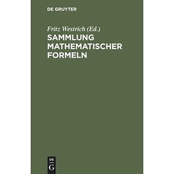 Sammlung mathematischer Formeln