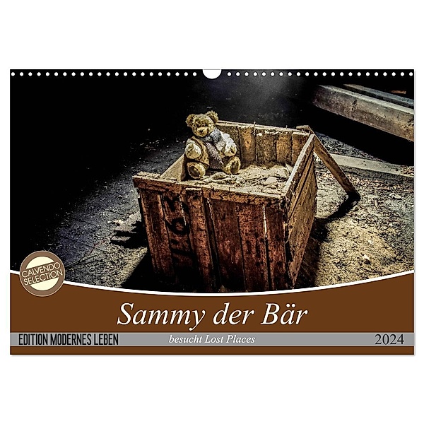 Sammy der Bär besucht Lost Places (Wandkalender 2024 DIN A3 quer), CALVENDO Monatskalender, Schnellewelten