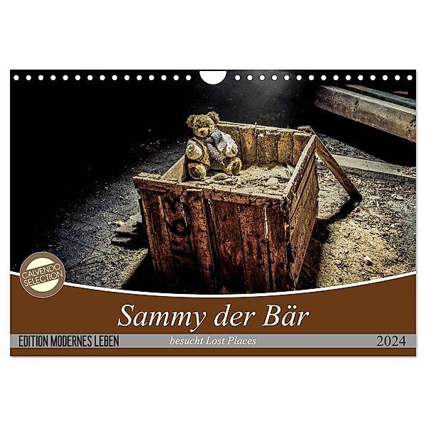 Sammy der Bär besucht Lost Places (Wandkalender 2024 DIN A4 quer), CALVENDO Monatskalender, Schnellewelten