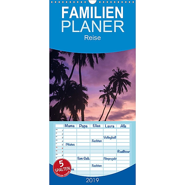 Samoa und Fidschi - Familienplaner hoch (Wandkalender 2019 , 21 cm x 45 cm, hoch), Günter Zöhrer