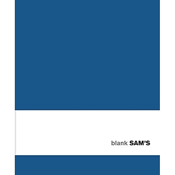 SAM's Notebook B 10x15 cm, Blank Blau