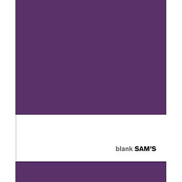 SAM's Notebook B 10x15 cm, Blank Lila