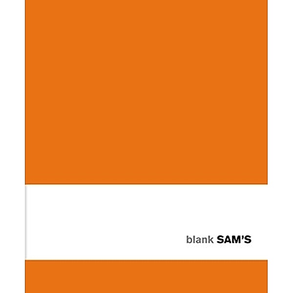 SAM's Notebook B 10x15 cm, Blank Orange