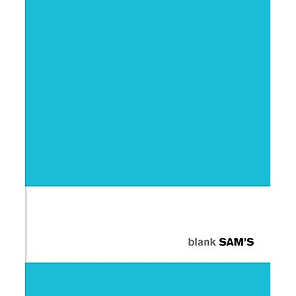 SAM's Notebook B 10x15 cm, Blank Türkis