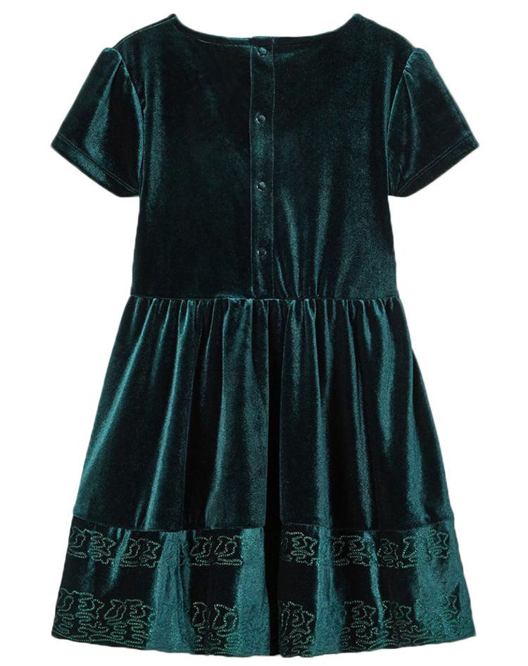 Samt-Kleid NMFHELOURI in dunkelgrün bestellen | Weltbild.at