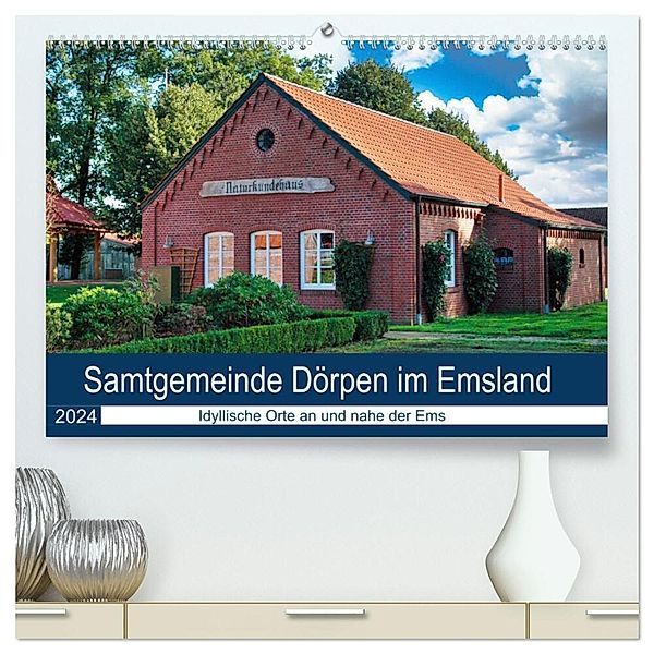 Samtgemeinde Dörpen im Emsland (hochwertiger Premium Wandkalender 2024 DIN A2 quer), Kunstdruck in Hochglanz, Claudia Kleemann