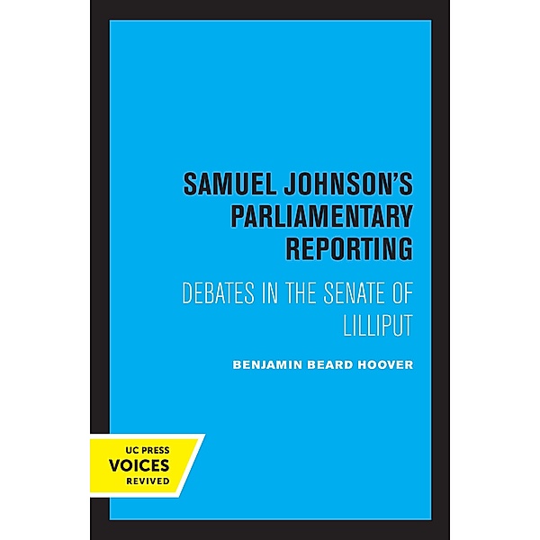 Samuel Johnson's Parliamentary Reporting, Benjamin Beard Hoover