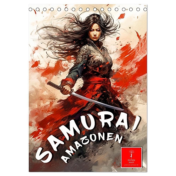 Samurai Amazonen (Tischkalender 2024 DIN A5 hoch), CALVENDO Monatskalender, Calvendo, Peter Roder