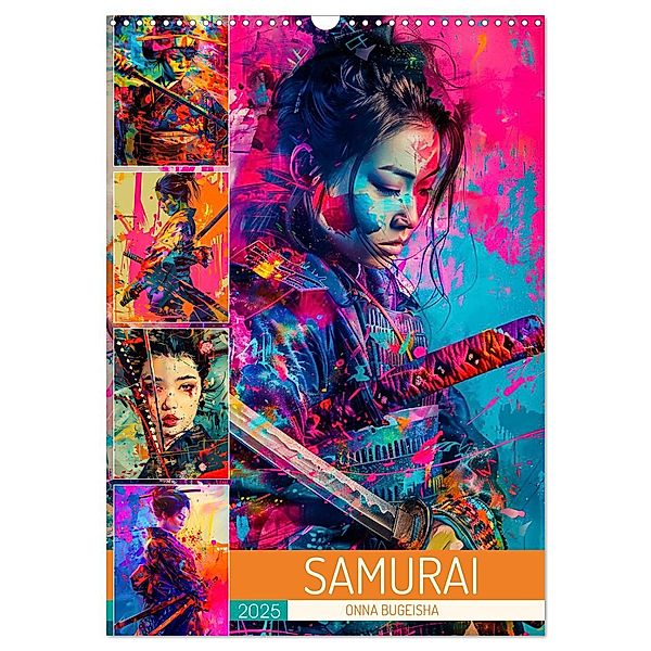 Samurai - Onna Bugeisha (Wandkalender 2025 DIN A3 hoch), CALVENDO Monatskalender, Calvendo, Dirk Meutzner