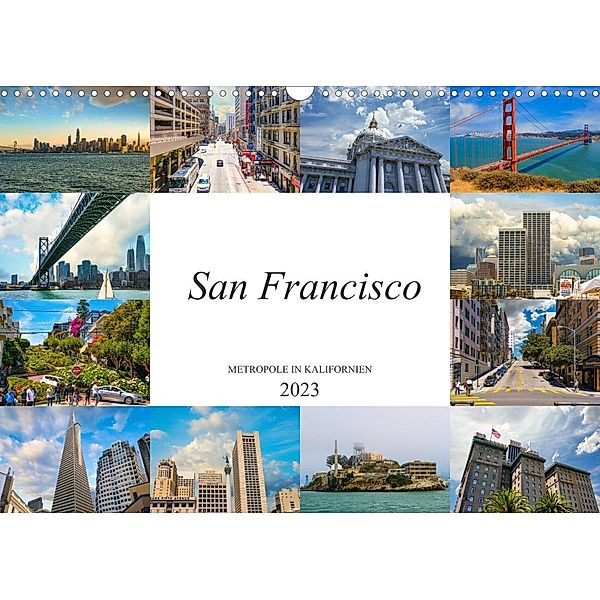 San Francisco Metropole in Kalifornien (Wandkalender 2023 DIN A3 quer), Dirk Meutzner