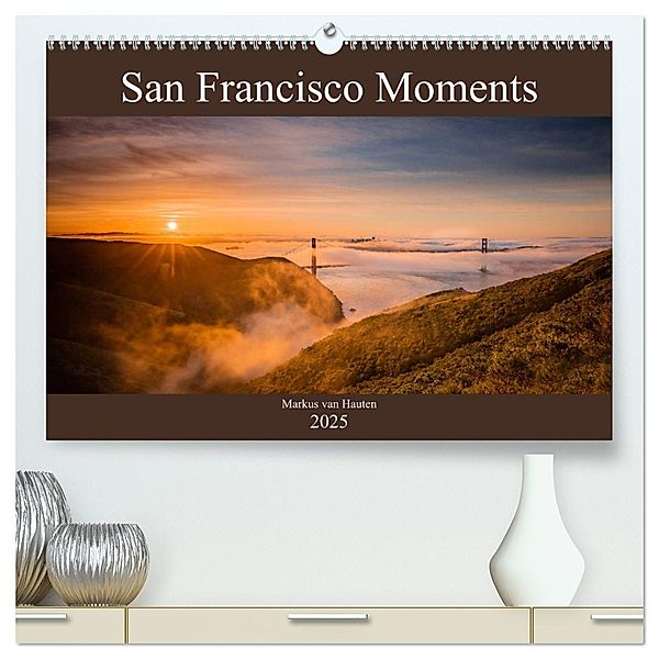 San Francisco Moments (hochwertiger Premium Wandkalender 2025 DIN A2 quer), Kunstdruck in Hochglanz, Calvendo, Markus van Hauten