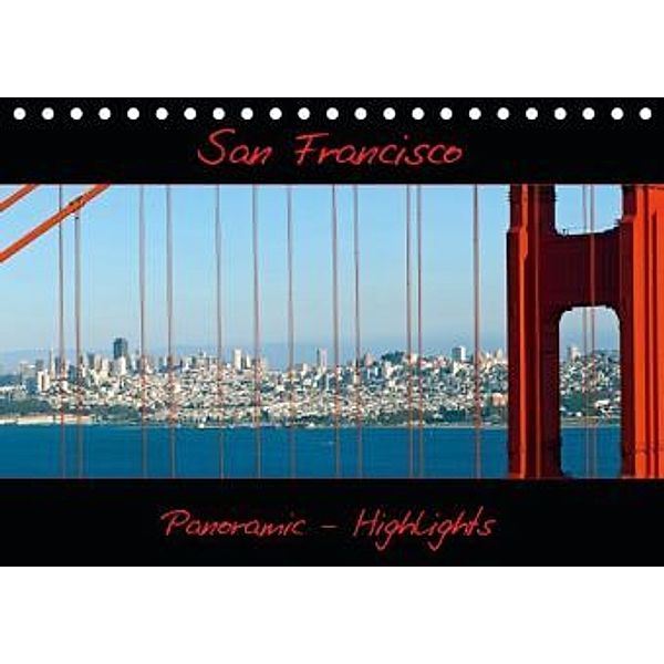 SAN FRANCISCO - Panoramic Highlights / NL-Version (Bureaukalender 2015 DIN A5 vertikaal), Melanie Viola