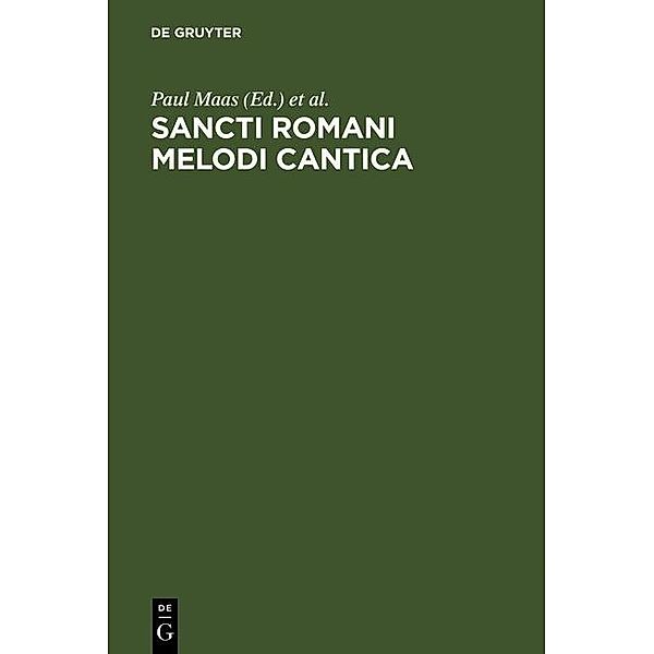 Sancti Romani melodi cantica