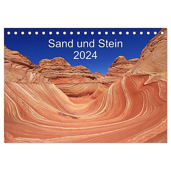 Sand und Stein 2024 (Tischkalender 2024 DIN A5 quer), CALVENDO Monatskalender, Giuseppe Lupo