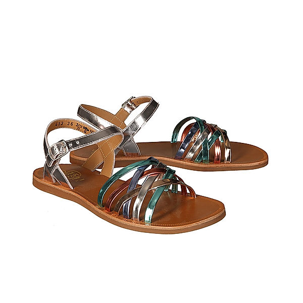 Pom d'Api Sandalen LUX METALLIC in bunt