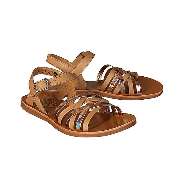 POM D'API Sandalen LUX METALLIC in nude/roségold