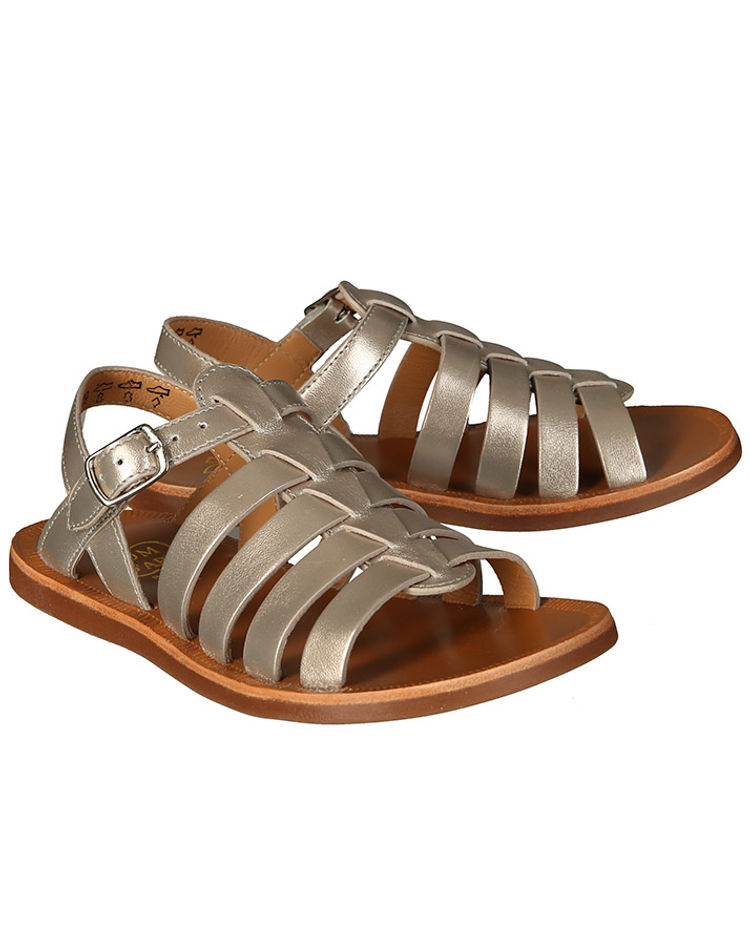 Sandalen PLAGETTE STRAP METALLIC in platin kaufen