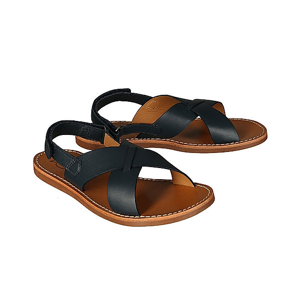 POM D'API Sandalen STITCH CROSS in marine