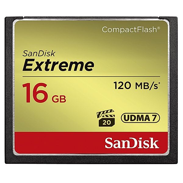 SanDisk CF Extreme 16GB, 120 MB/s