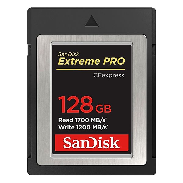 SanDisk CF Extreme PRO CFexpress 128GB, Typ B, 1700MB/s Lesen, 1200MB/s Schreiben