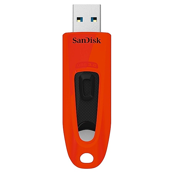 SanDisk Cruzer Ultra, 64 GB, USB 3.0, 130 MB/s, Rot