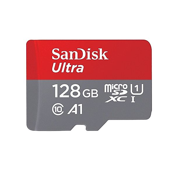 SanDisk microSDHC Ultra 128GB (UHS-1/Cl.10/120MB/s) + Adapter, Tablet