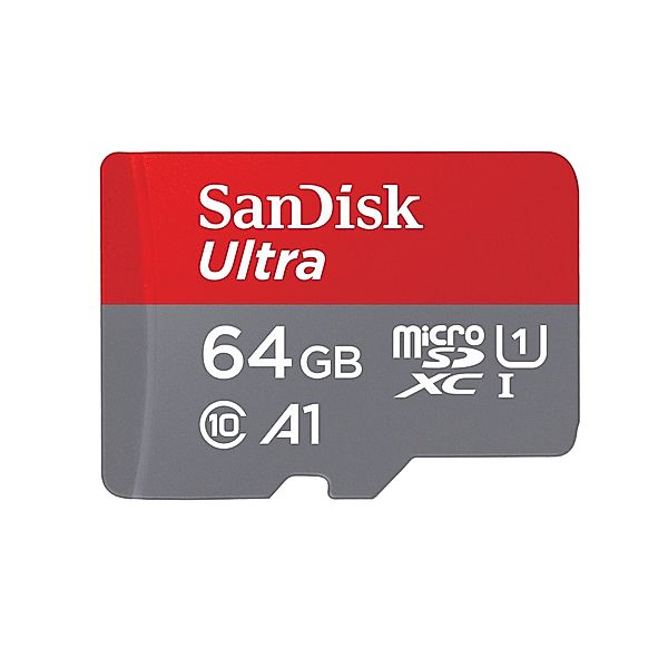 SanDisk microSDHC Ultra 64GB (UHS-1/Cl.10/120MB/s) + Adapter, Tablet