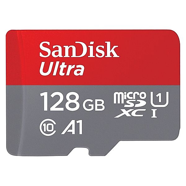 SanDisk microSDXC Ultra 128GB (A1/UHS-I/Cl.10/120MB/s) + Adapter Mobile