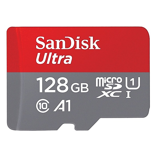 SanDisk microSDXC Ultra 128GB (A1/UHS-I/Cl.10/140MB/s) Imaging + Adapter