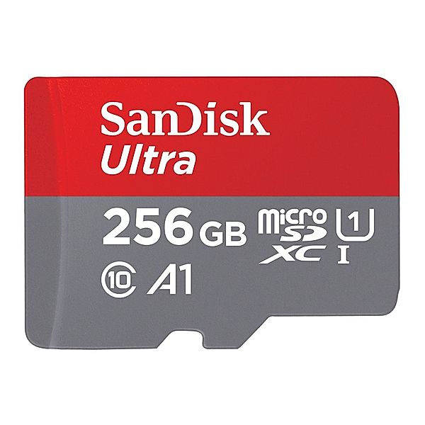 SanDisk microSDXC Ultra 256GB (A1/UHS-I/Cl.10/150MB/s) + Adapter Mobile