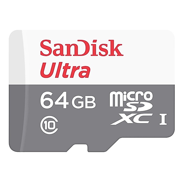 SanDisk microSDXC Ultra 64GB (UHS-1/Cl.10/100MB/s) + Adapter, Tablet