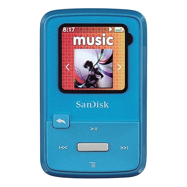 SanDisk Sansa Clip Zip MP3-Player 4GB, Aquamarin