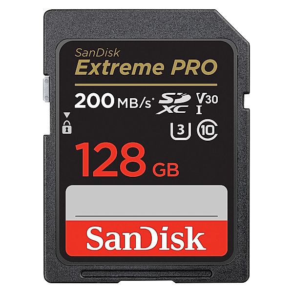 SanDisk SDXC Extreme PRO 128GB (R200 MB/s) + 2 Jahre RescuePRO Deluxe
