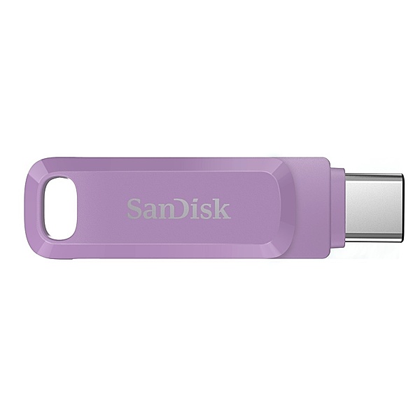 SanDisk Ultra Dual USB Flash Drive Go 128 GB, USB-C, Lavendel